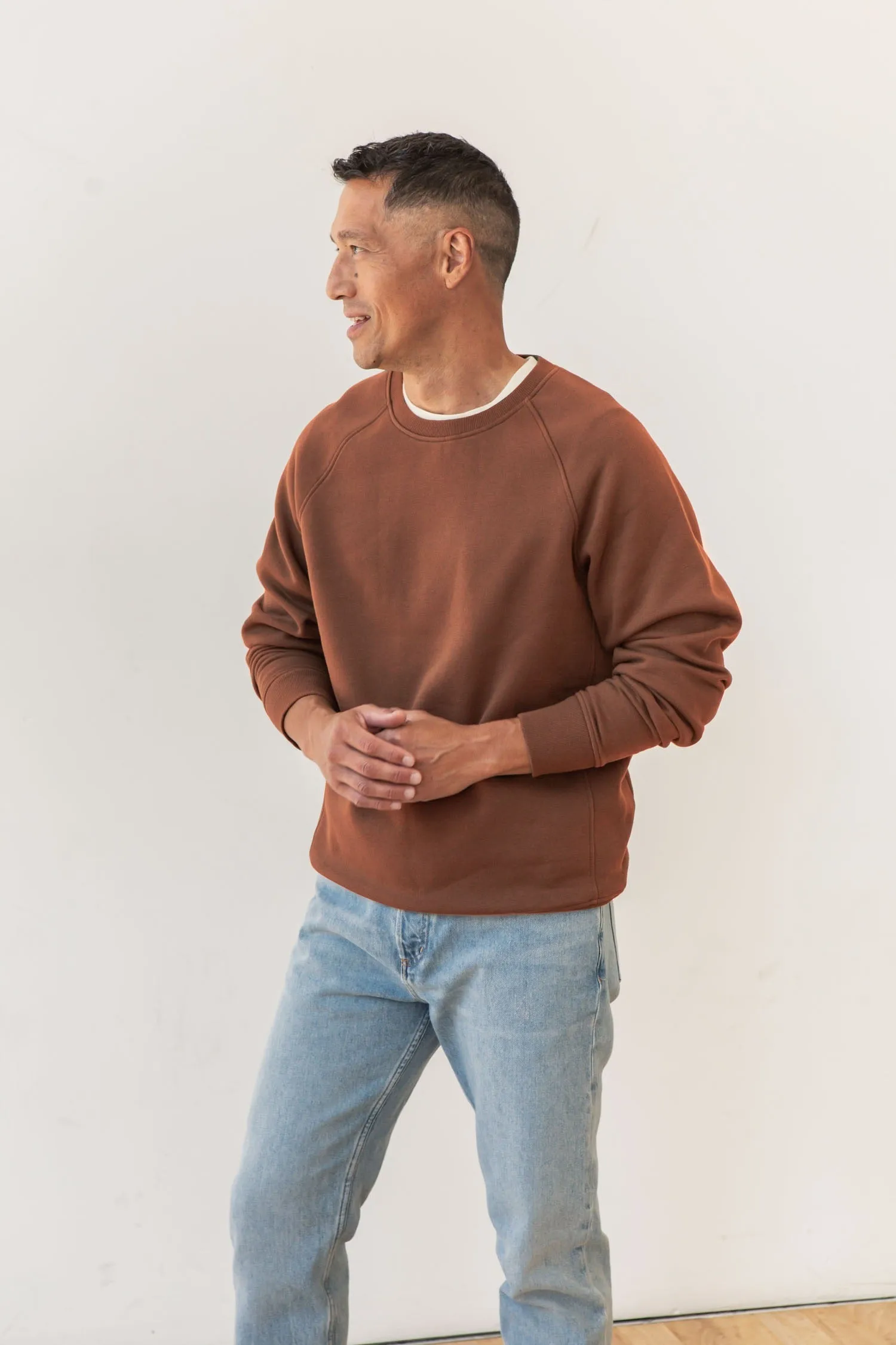 Lincoln Crew Sweatshirt / Burnt Umber sold by Bridge & Burn product image thumbnail 3