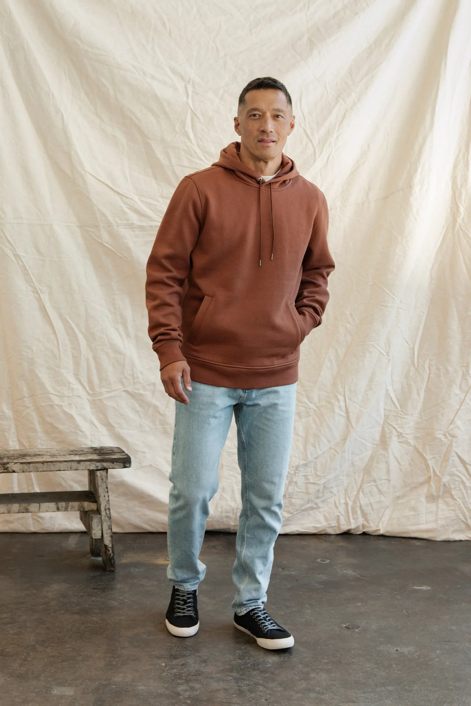 Williams Pullover Hoodie / Burnt Umber sold by Bridge & Burn product image thumbnail 5