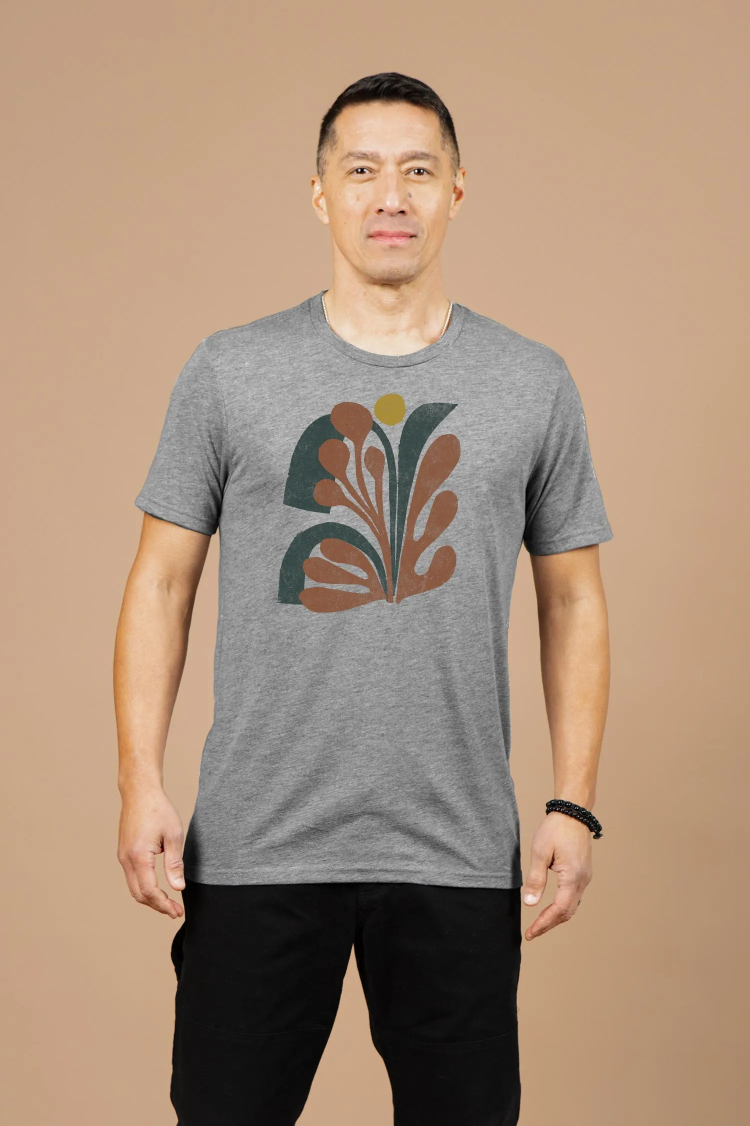 Men's Bloom Tee / Grey sold by Bridge & Burn product image thumbnail 2