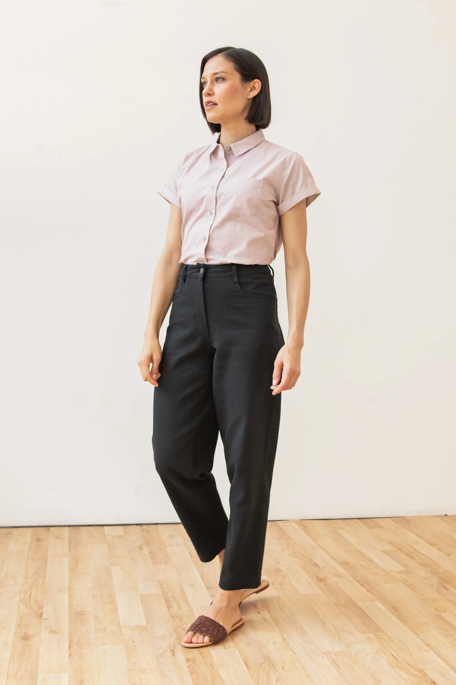 Bea Shirt / Tan Ministripe sold by Bridge & Burn product image thumbnail 5