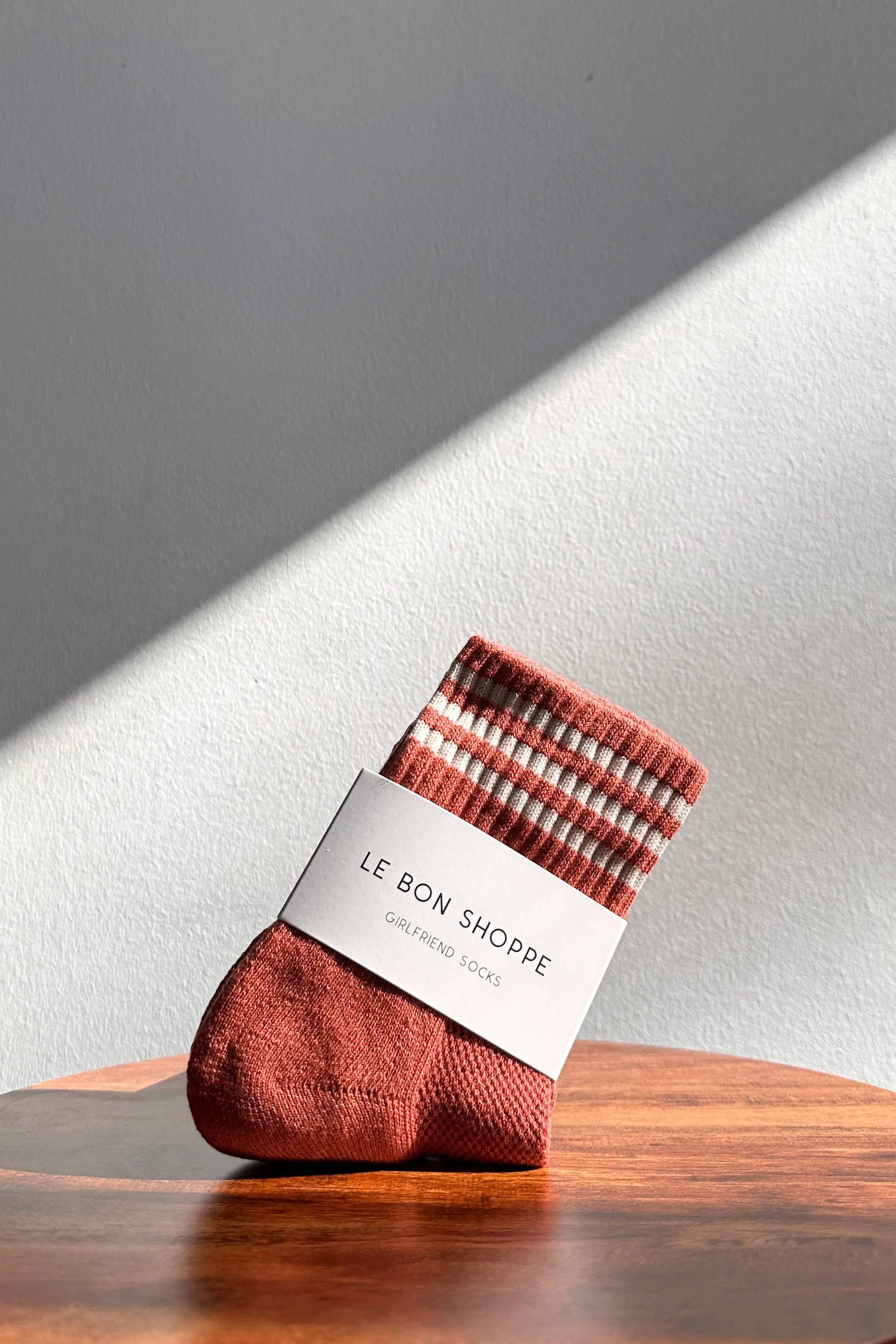 Le Bon Shoppe - Girlfriend Socks / Terracotta sold by Bridge & Burn product image thumbnail 2
