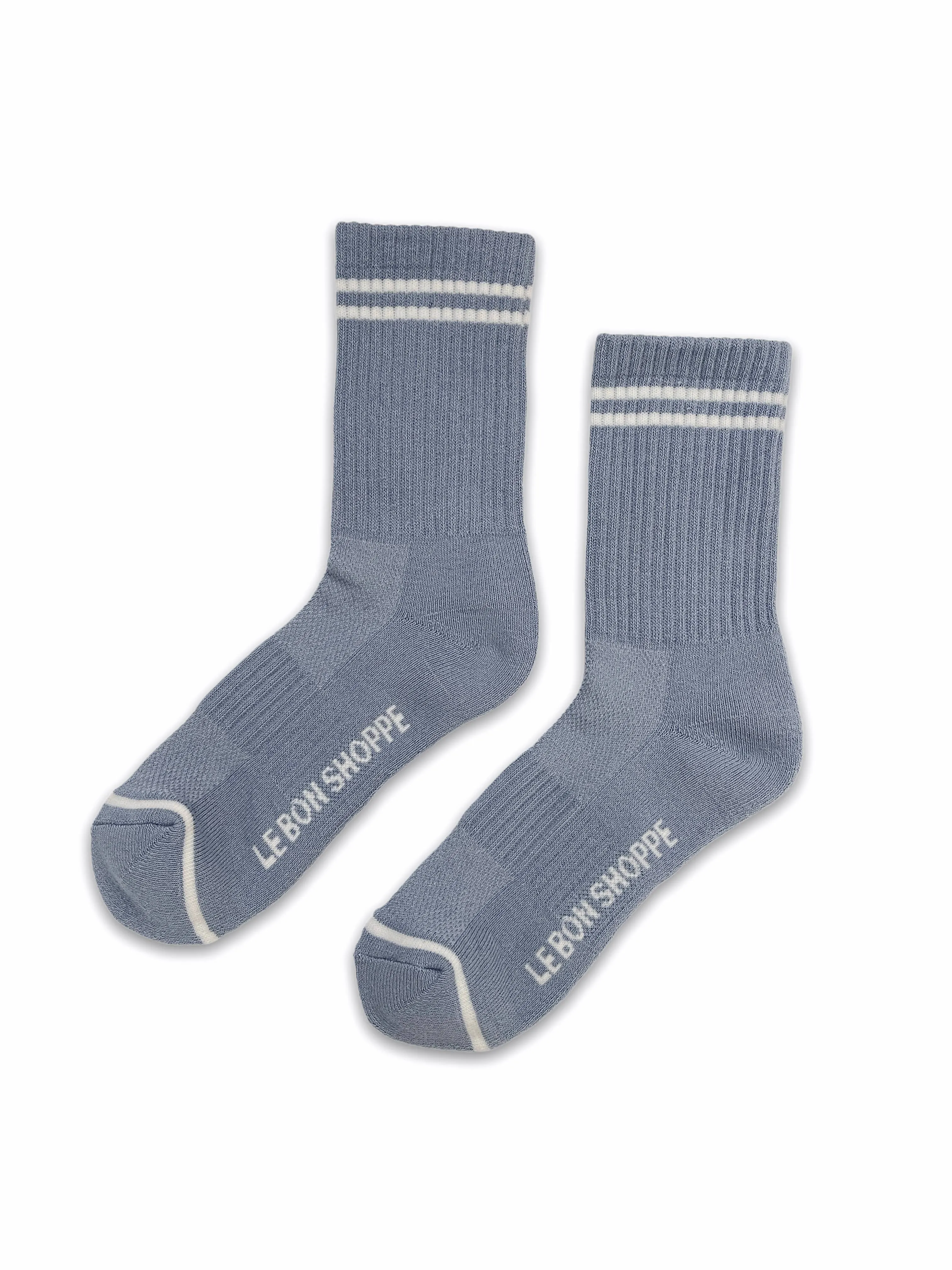 Le Bon Shoppe - Boyfriend Socks / Blue Grey sold by Bridge & Burn