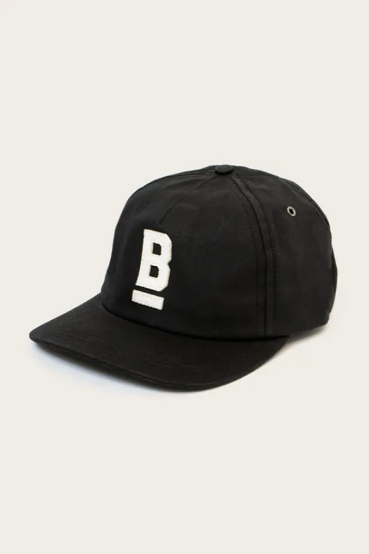 B Flat Waxed Cap / Black sold by Bridge & Burn