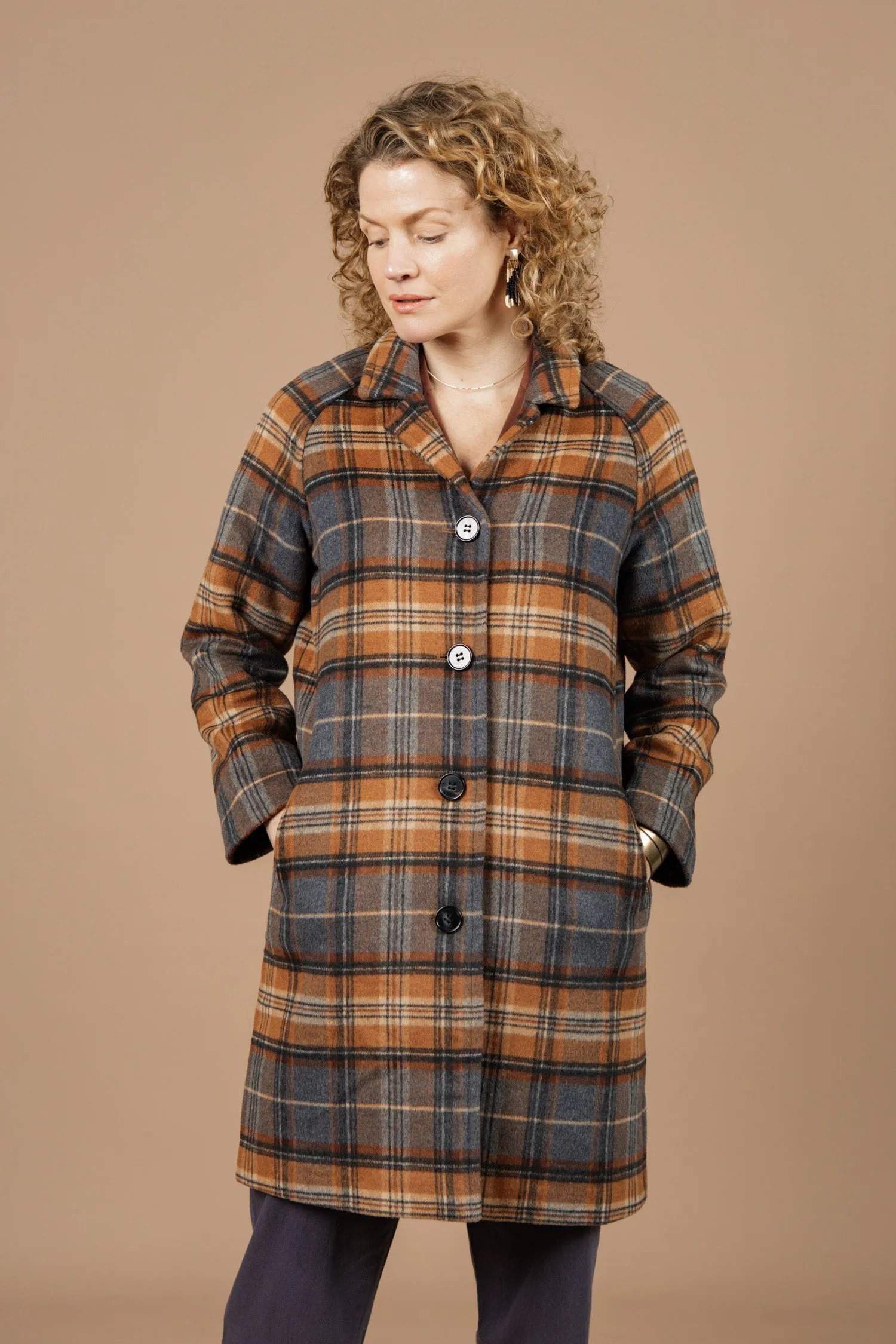 Alberta Car Coat / Dorset Brushed Plaid sold by Bridge & Burn product image thumbnail 3