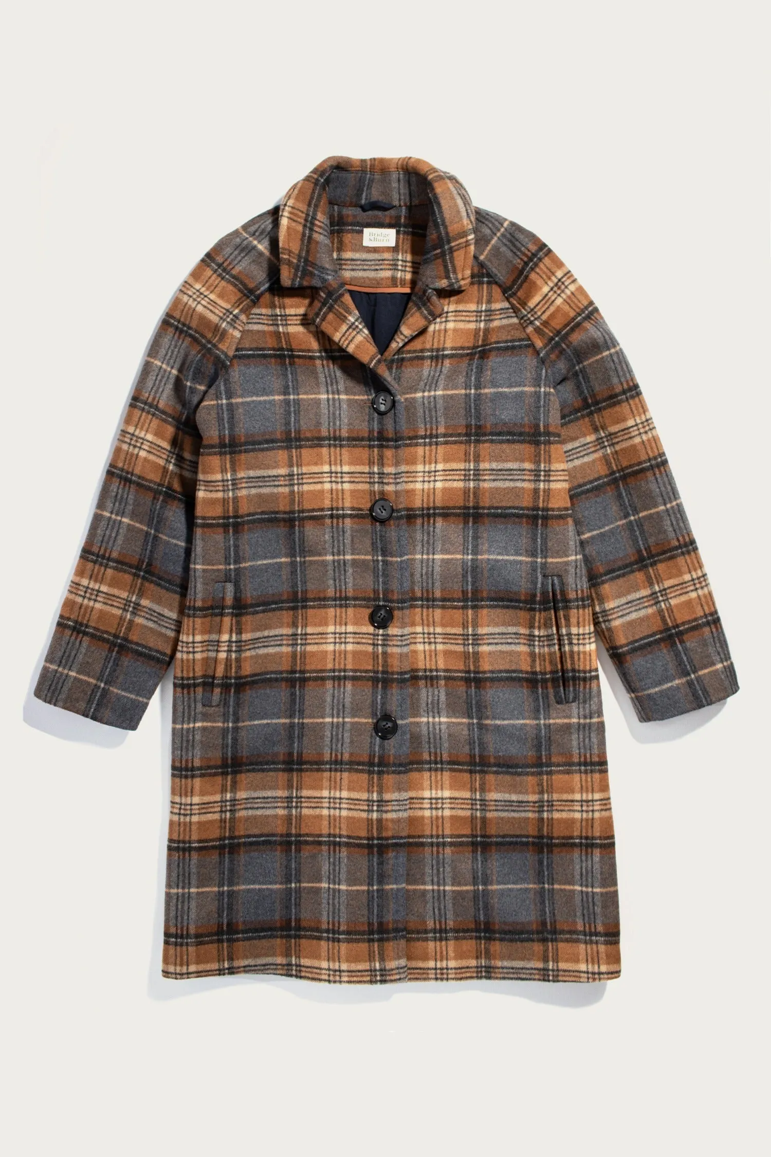 Alberta Car Coat / Dorset Brushed Plaid sold by Bridge & Burn
