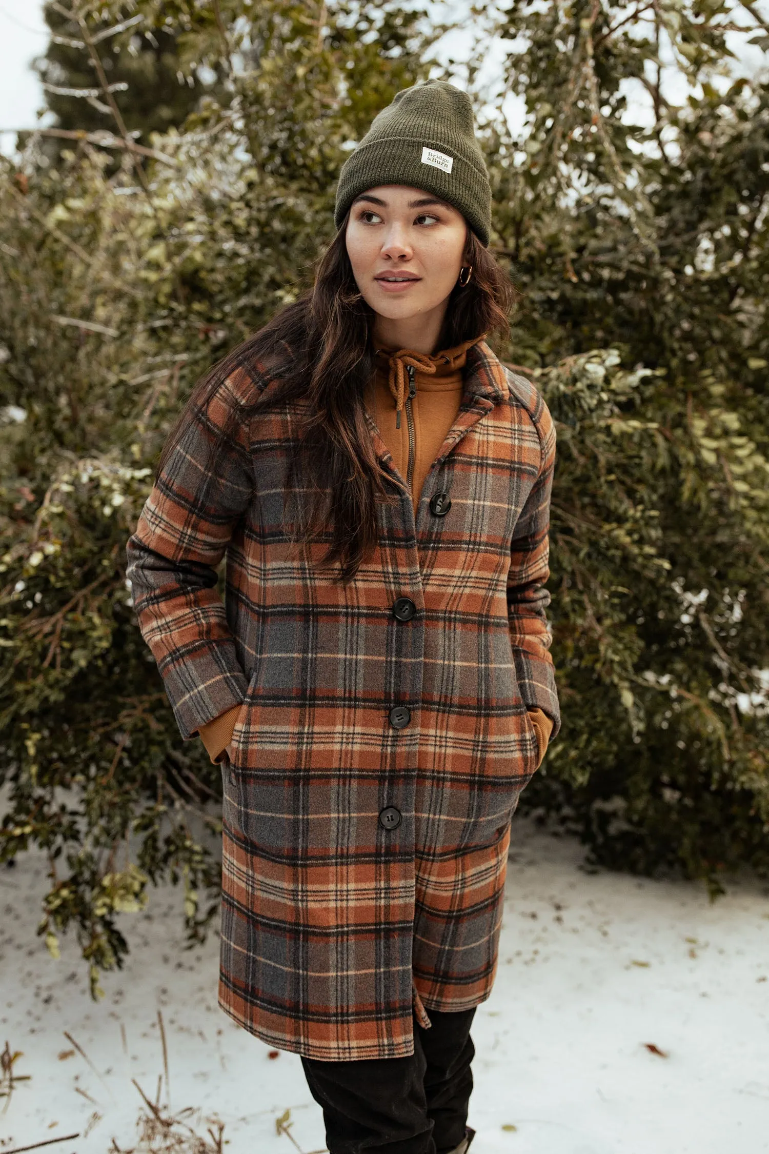 Alberta Car Coat / Dorset Brushed Plaid sold by Bridge & Burn product image thumbnail 2