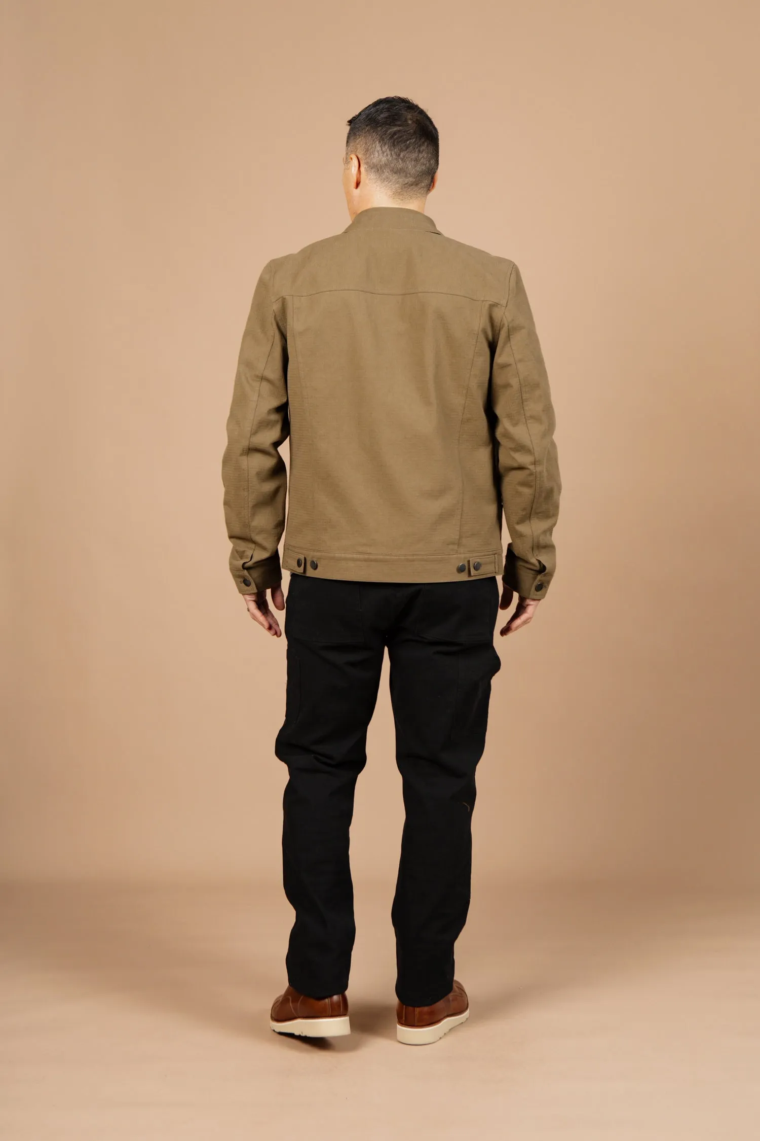 Burl Trucker Jacket / Warm Olive sold by Bridge & Burn product image thumbnail 4