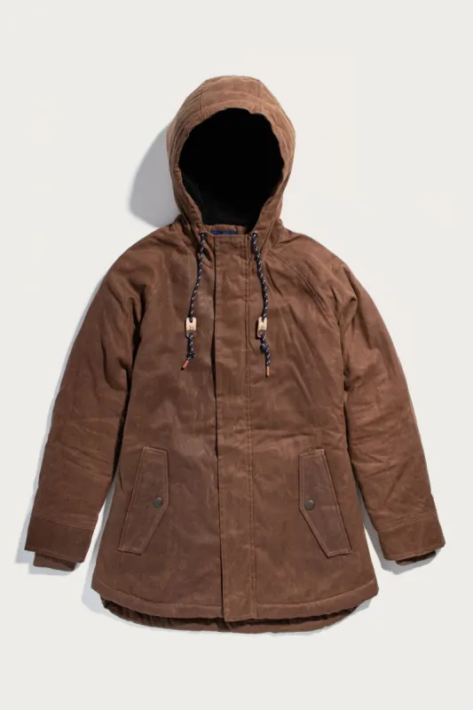 Sequoia Parka / Hickory Waxed Canvas sold by Bridge & Burn