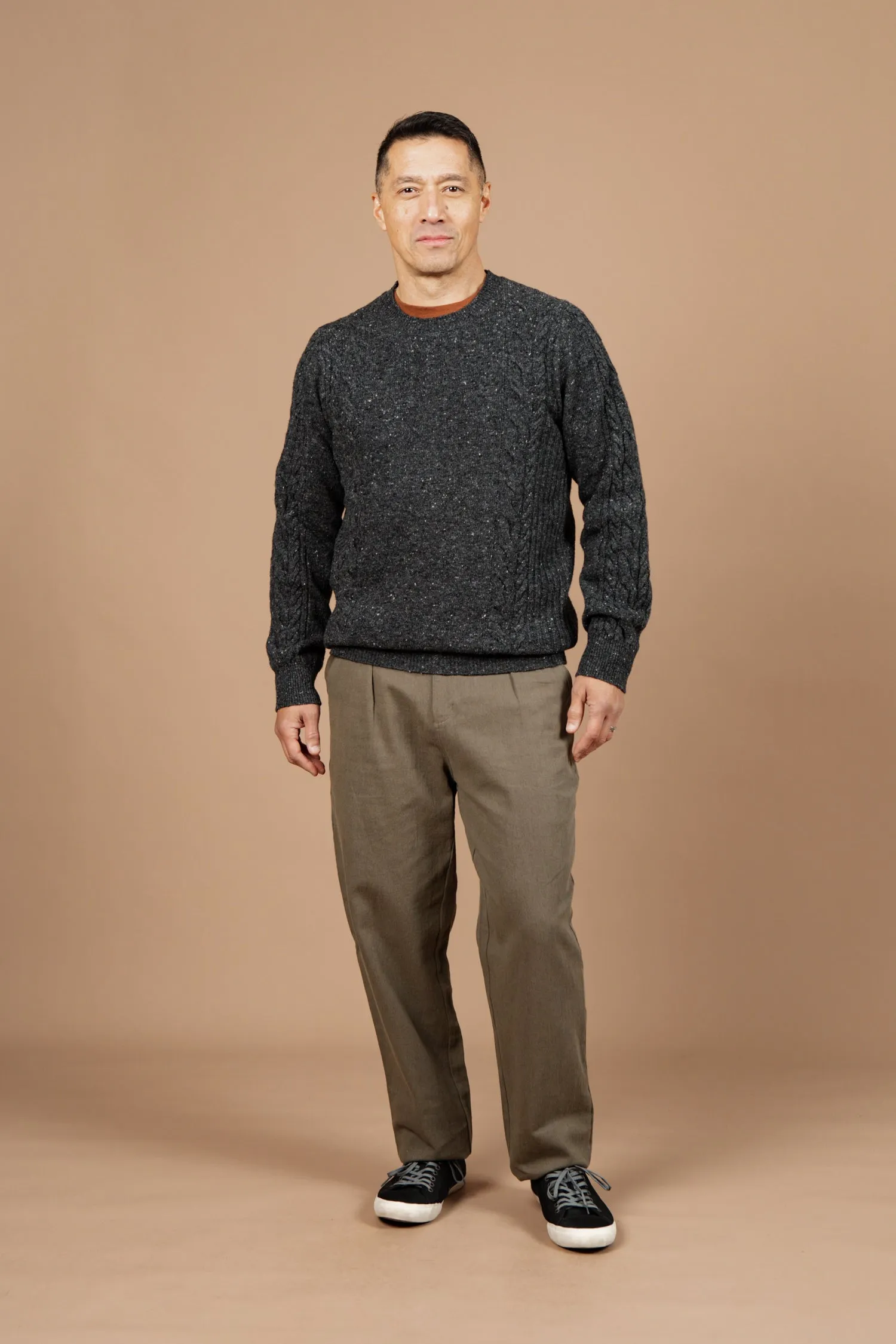 Hugo Sweater / Charcoal Donegal sold by Bridge & Burn product image thumbnail 3