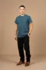 Organic Hemp Pocket Tee / Storm Blue sold by Bridge & Burn