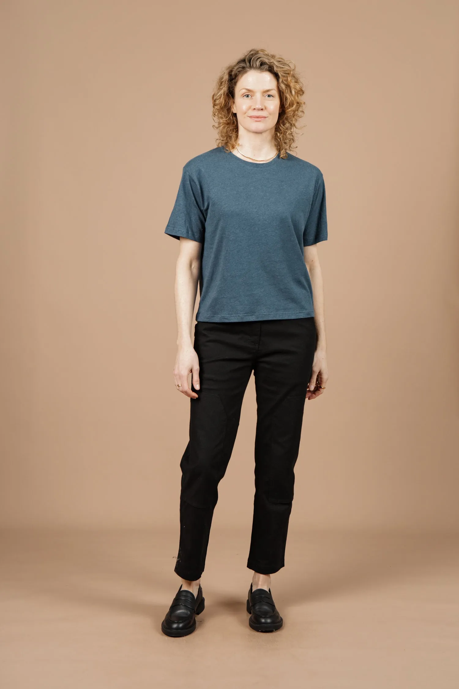 Organic Hemp Boxy Tee / Storm Blue sold by Bridge & Burn product image thumbnail 5