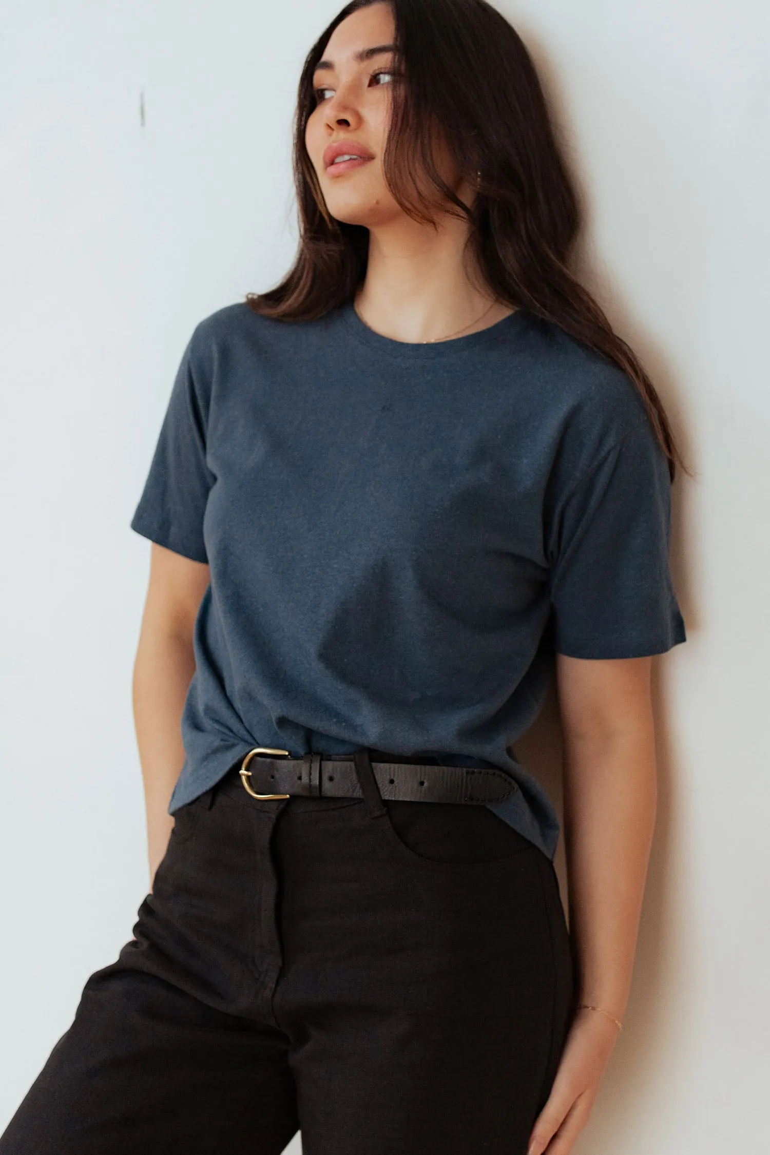 Organic Hemp Boxy Tee / Storm Blue sold by Bridge & Burn product image thumbnail 2