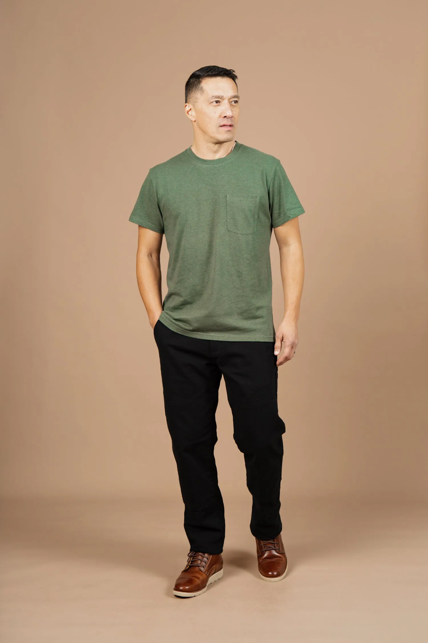 Organic Hemp Pocket Tee / Cypress sold by Bridge & Burn product image thumbnail 5