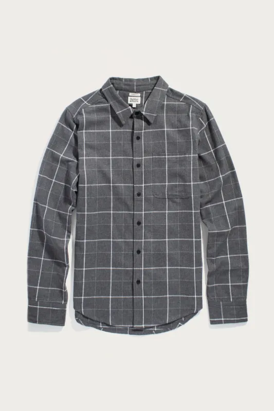 Larson Shirt / Shadow Twill Windowpane sold by Bridge & Burn