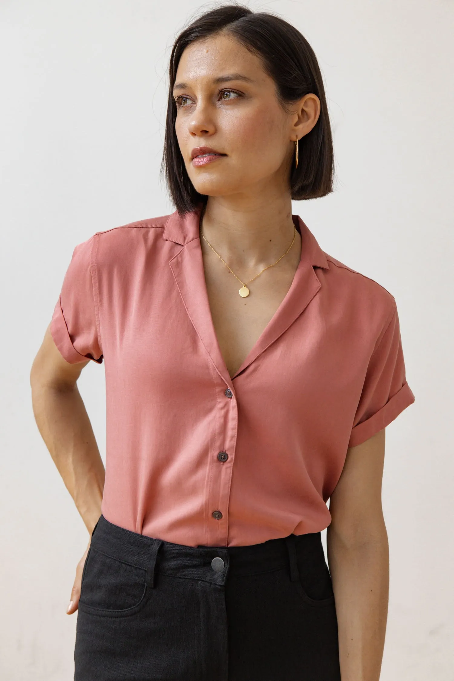 Innes Shirt / Azalea sold by Bridge & Burn product image thumbnail 2