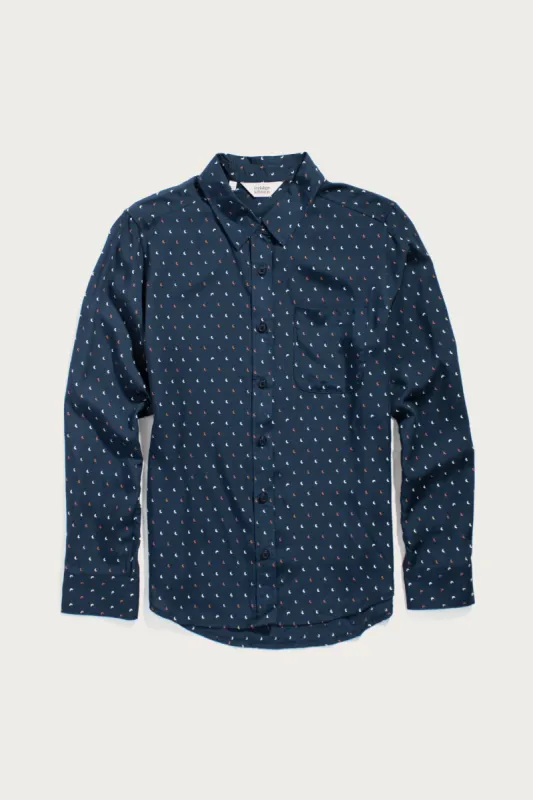 Ash Slim Shirt / Midnight Crescent sold by Bridge & Burn