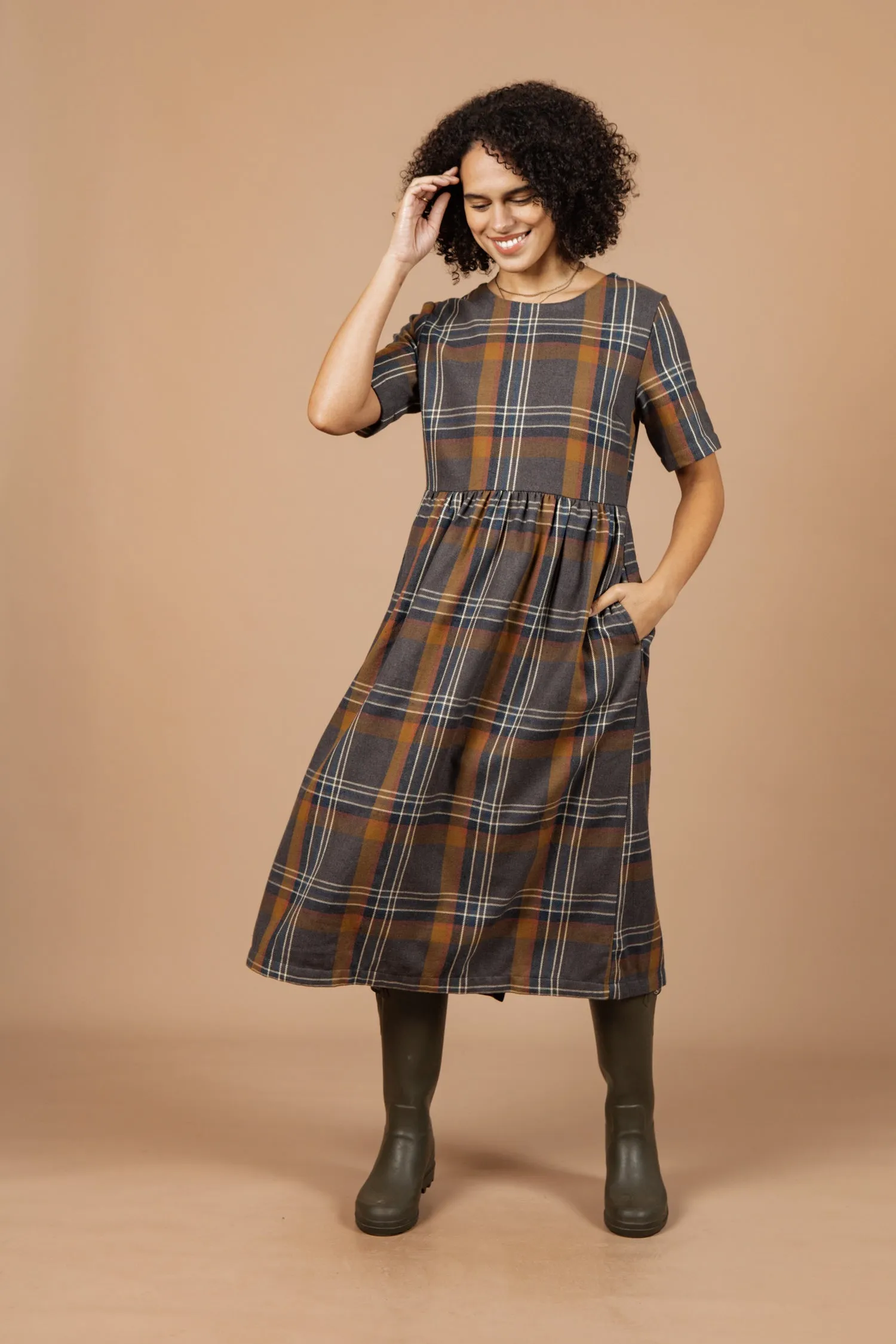 Perry Dress / Twilight Plaid sold by Bridge & Burn product image thumbnail 2