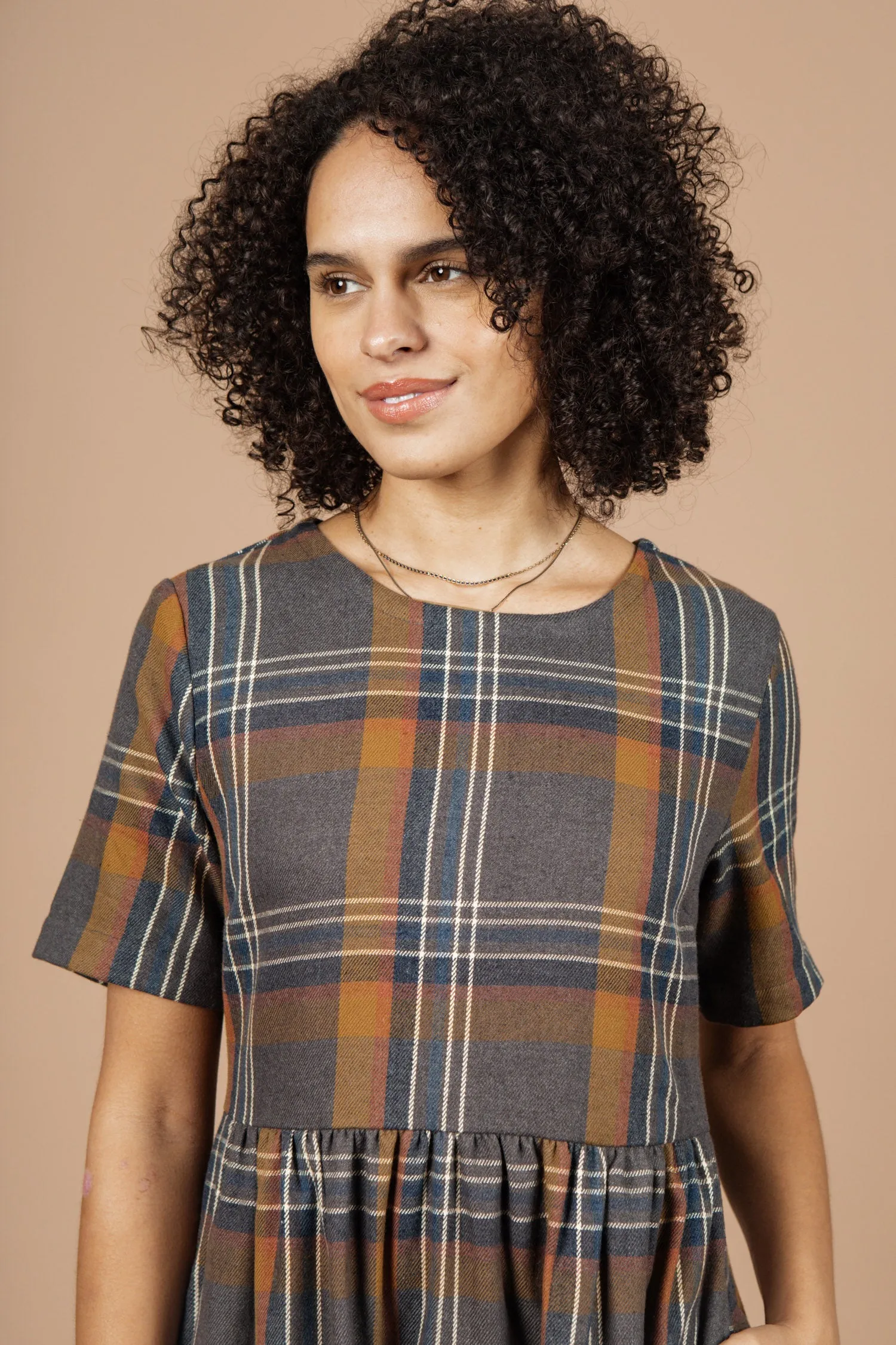 Perry Dress / Twilight Plaid sold by Bridge & Burn product image thumbnail 5