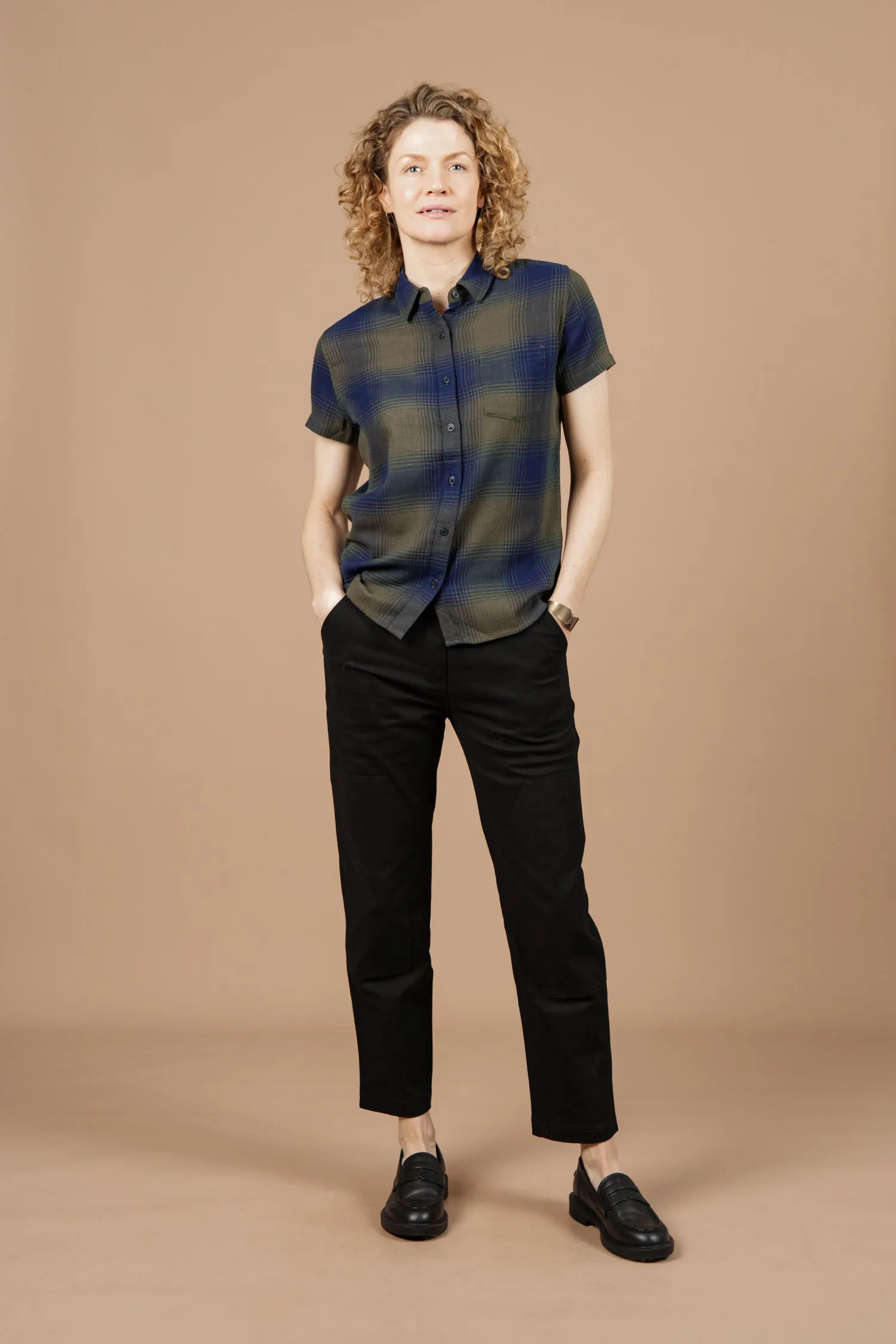 Lana Shirt / Pacific Ombre Plaid sold by Bridge & Burn product image thumbnail 4