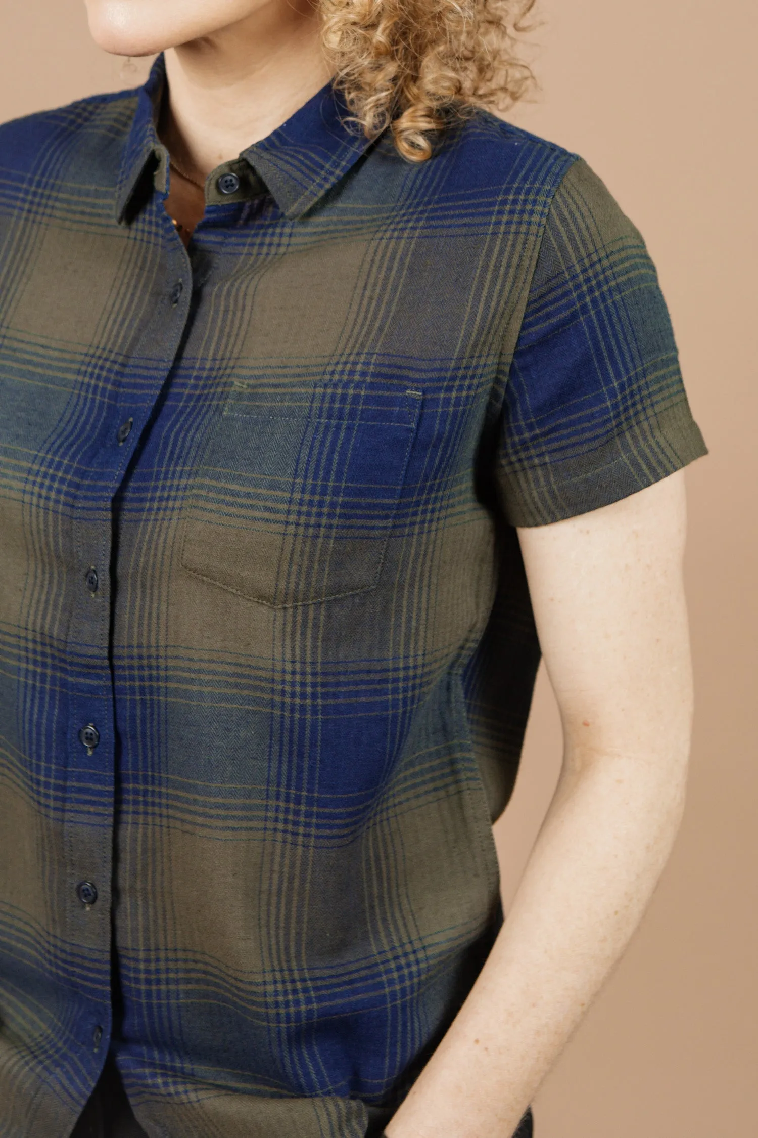 Lana Shirt / Pacific Ombre Plaid sold by Bridge & Burn product image thumbnail 3