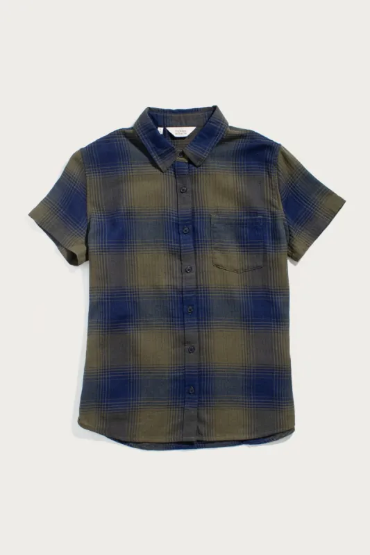 Lana Shirt / Pacific Ombre Plaid sold by Bridge & Burn