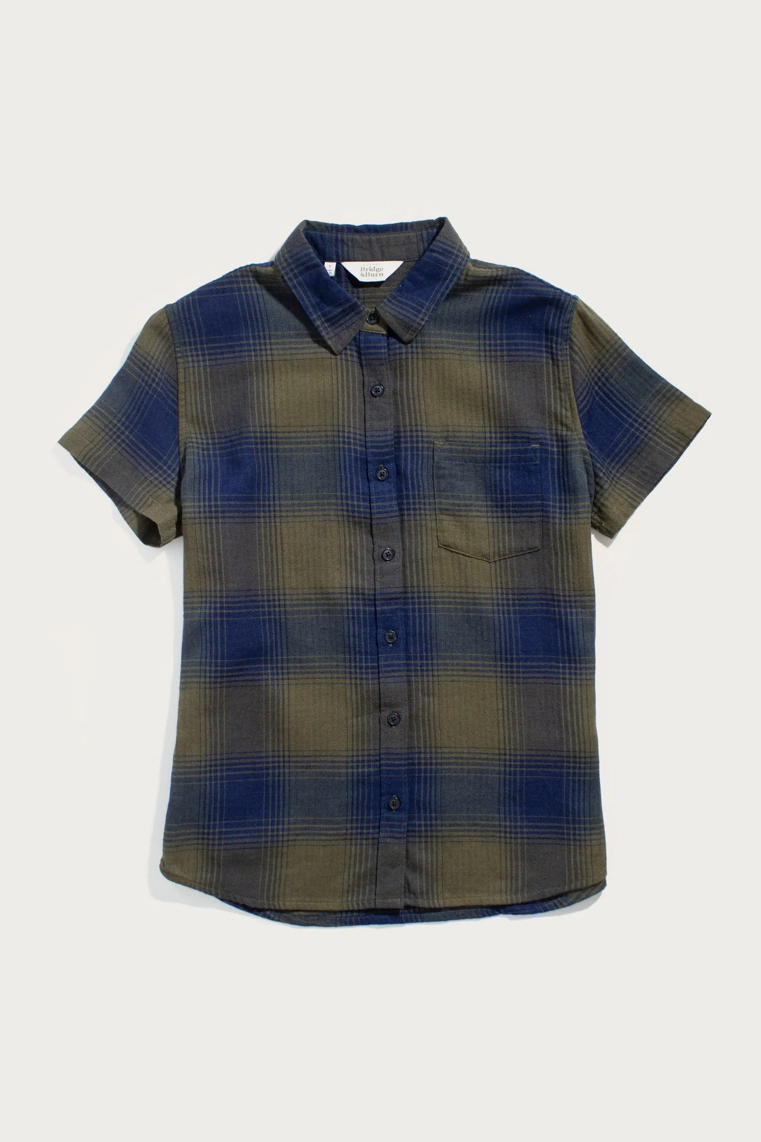 Lana Shirt / Pacific Ombre Plaid sold by Bridge & Burn