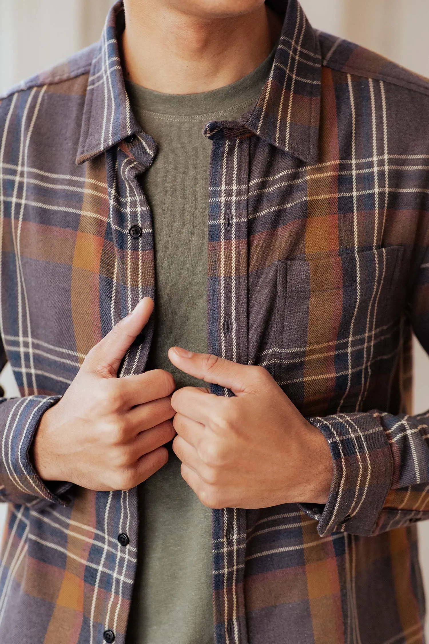 Jude Shirt / Twilight Plaid sold by Bridge & Burn product image thumbnail 4