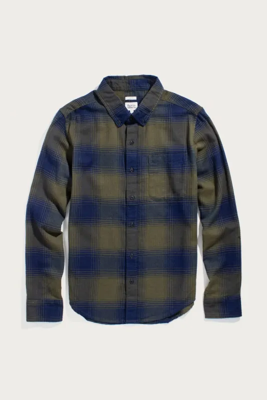 Sutton Slim Shirt / Pacific Ombre Plaid sold by Bridge & Burn
