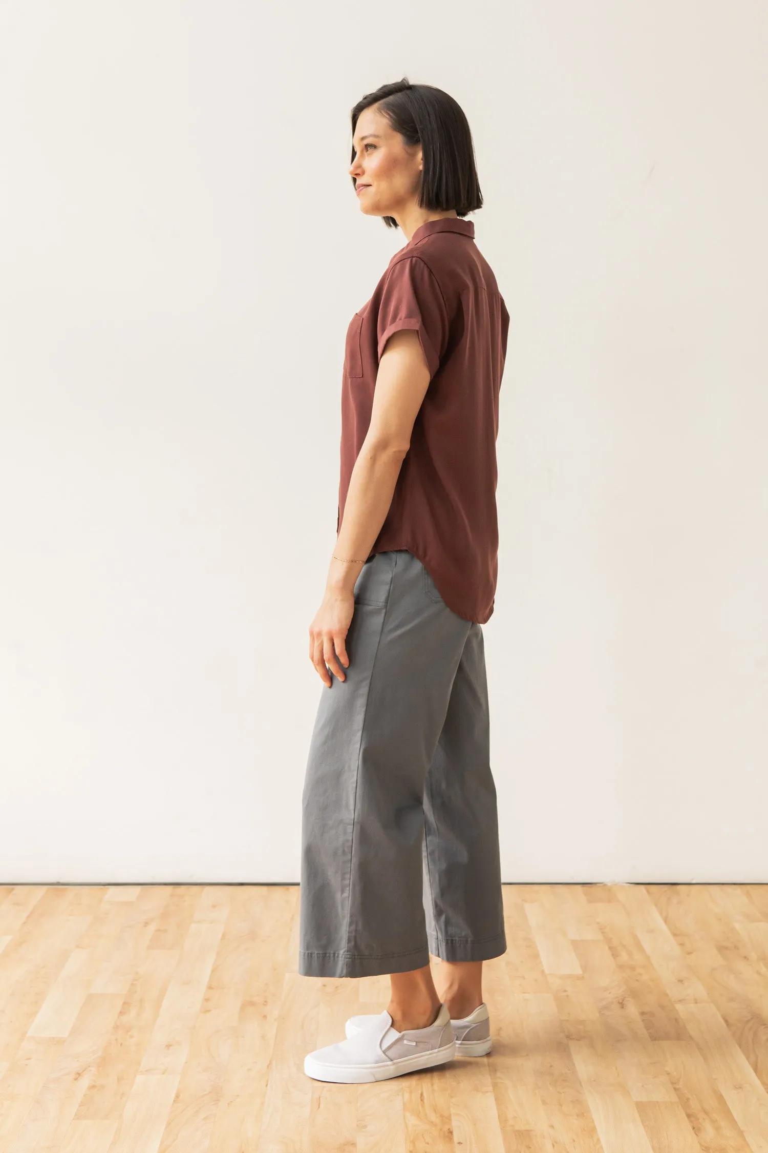 Bea Shirt / Burgundy sold by Bridge & Burn product image thumbnail 4