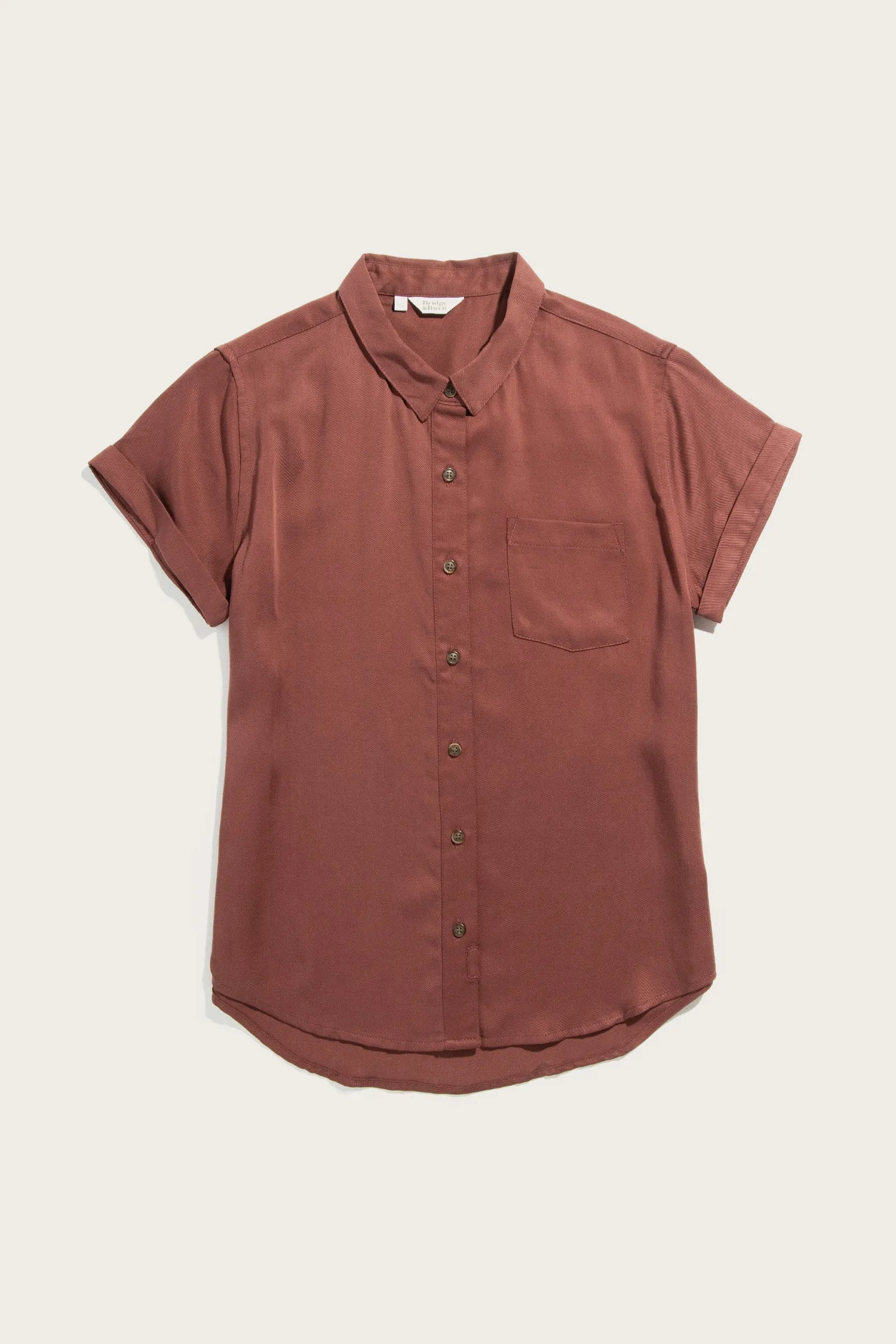 Bea Shirt / Burgundy sold by Bridge & Burn