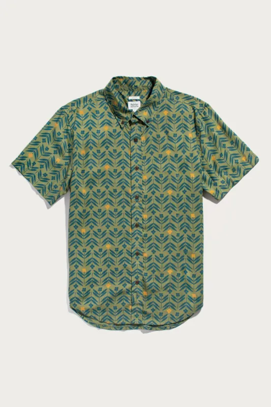 Grant Slim Shirt / Primrose sold by Bridge & Burn