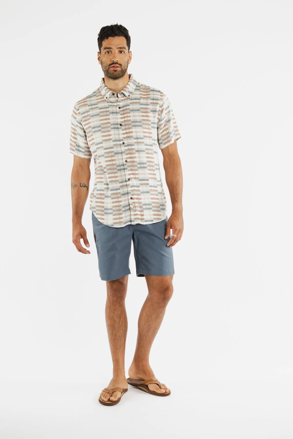 Grant Slim Shirt / Manzanita Stripe sold by Bridge & Burn product image thumbnail 5