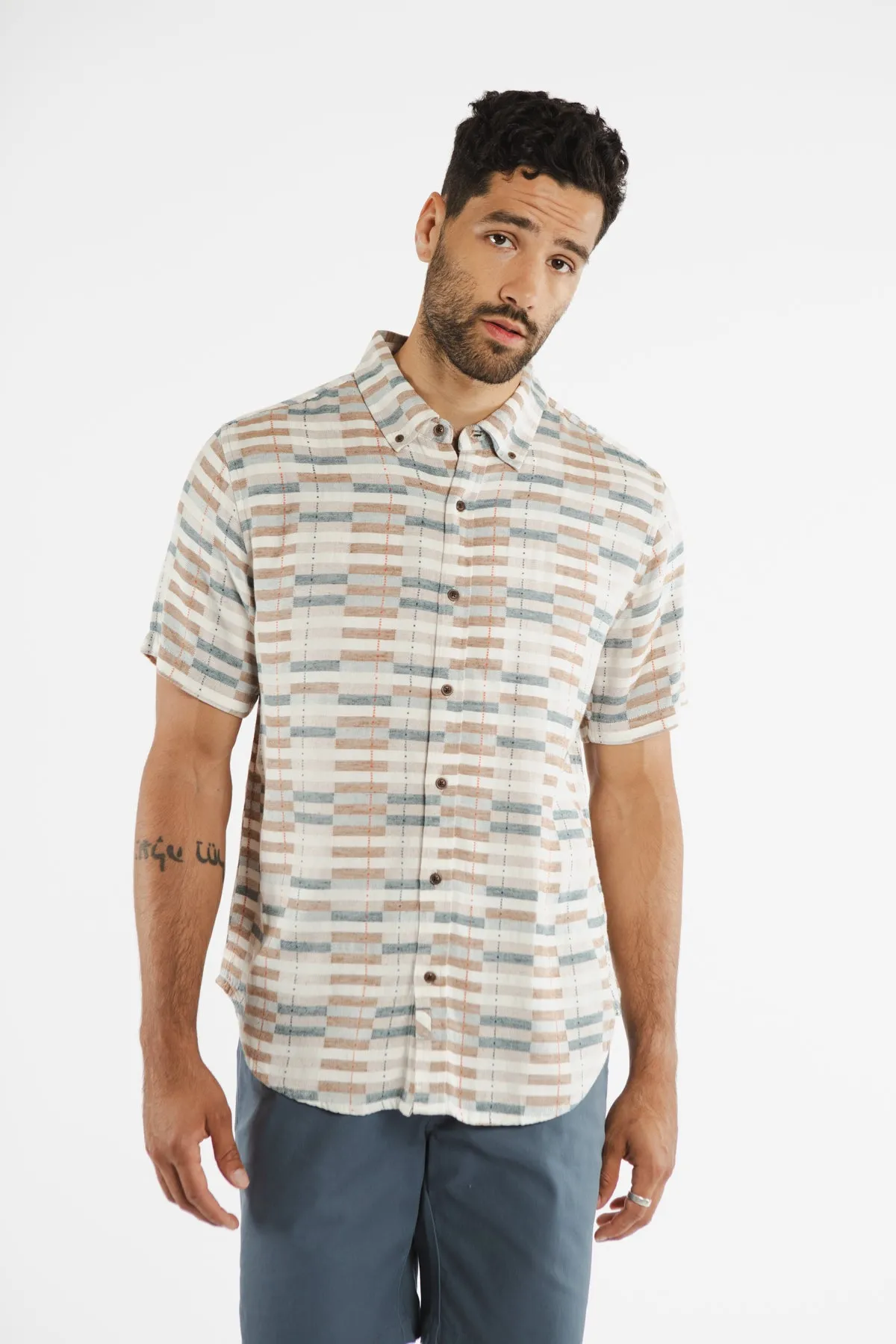 Grant Slim Shirt / Manzanita Stripe sold by Bridge & Burn product image thumbnail 2