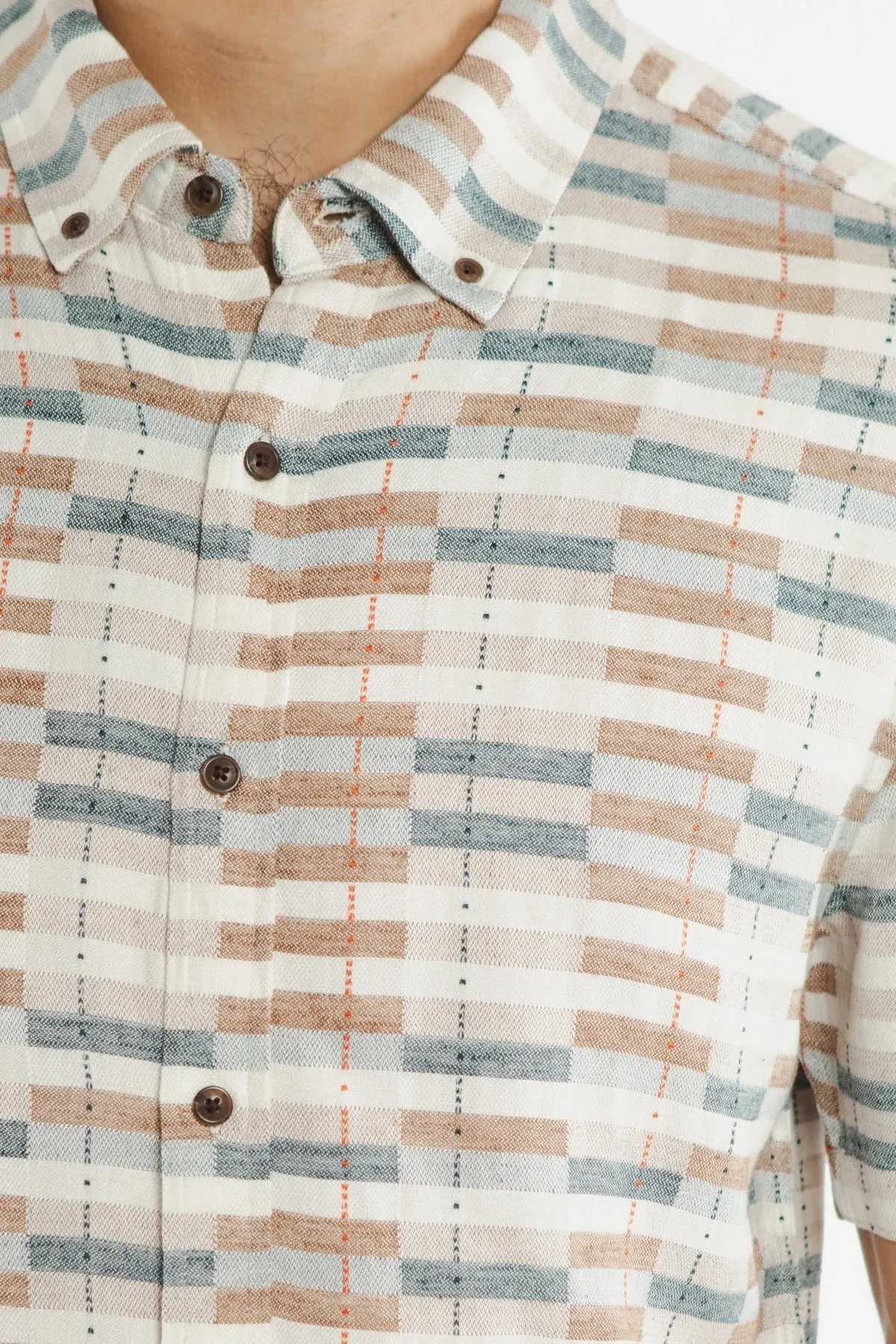 Grant Slim Shirt / Manzanita Stripe sold by Bridge & Burn product image thumbnail 4
