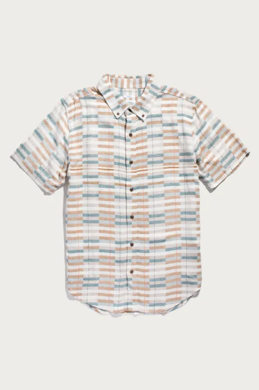 Grant Slim Shirt / Manzanita Stripe made by Bridge & Burn