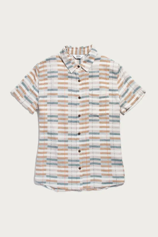 Lana Shirt / Manzanita Stripe sold by Bridge & Burn