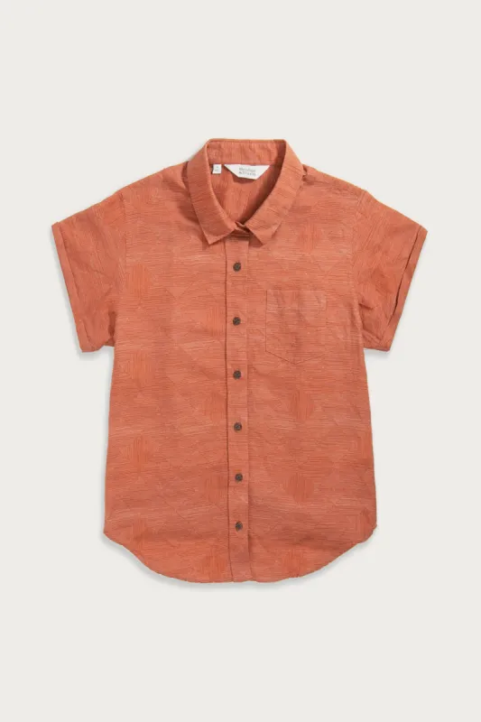 Bea Shirt / Rust Line sold by Bridge & Burn