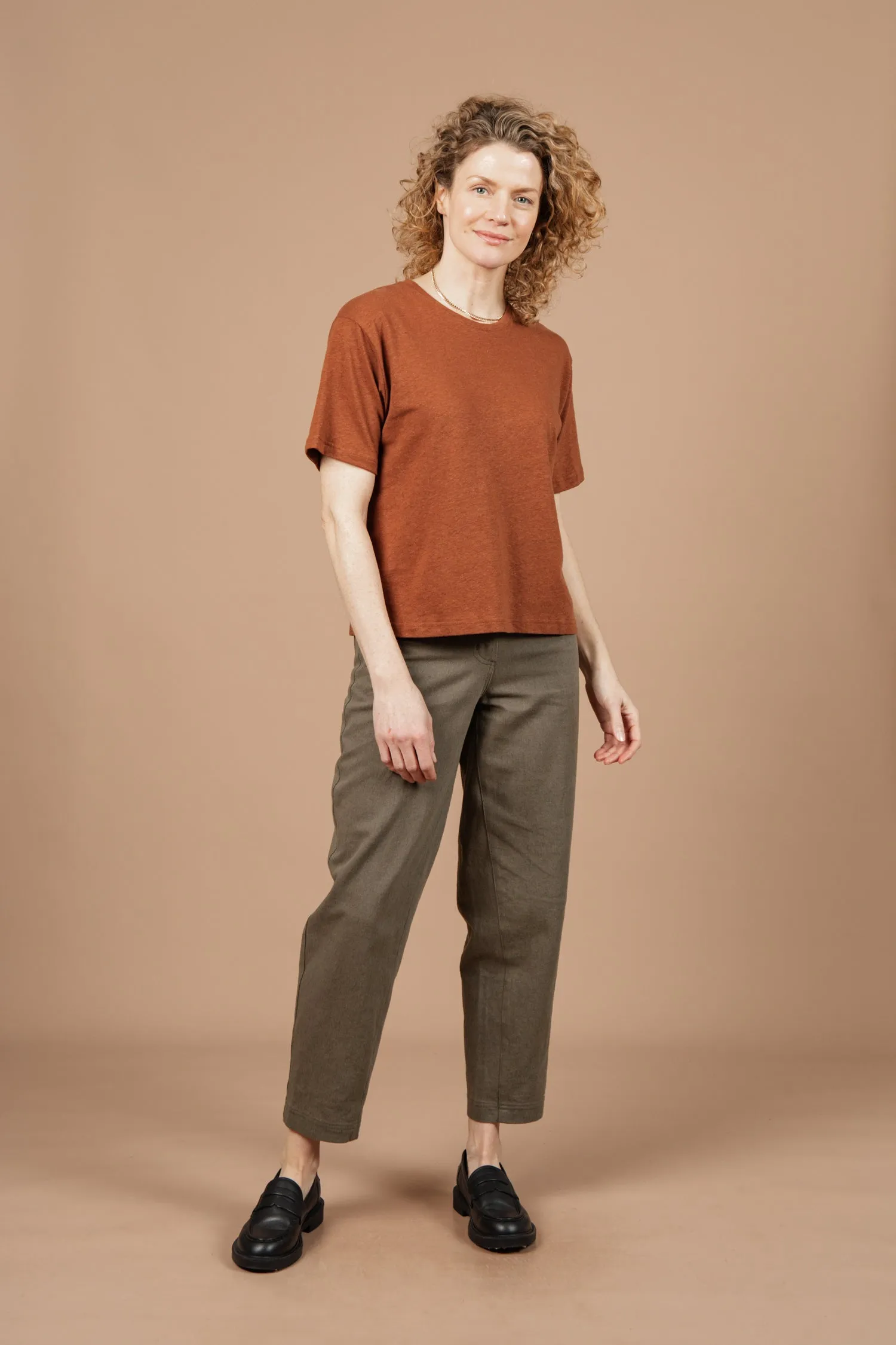 Organic Hemp Boxy Tee / Burnt Umber sold by Bridge & Burn product image thumbnail 5
