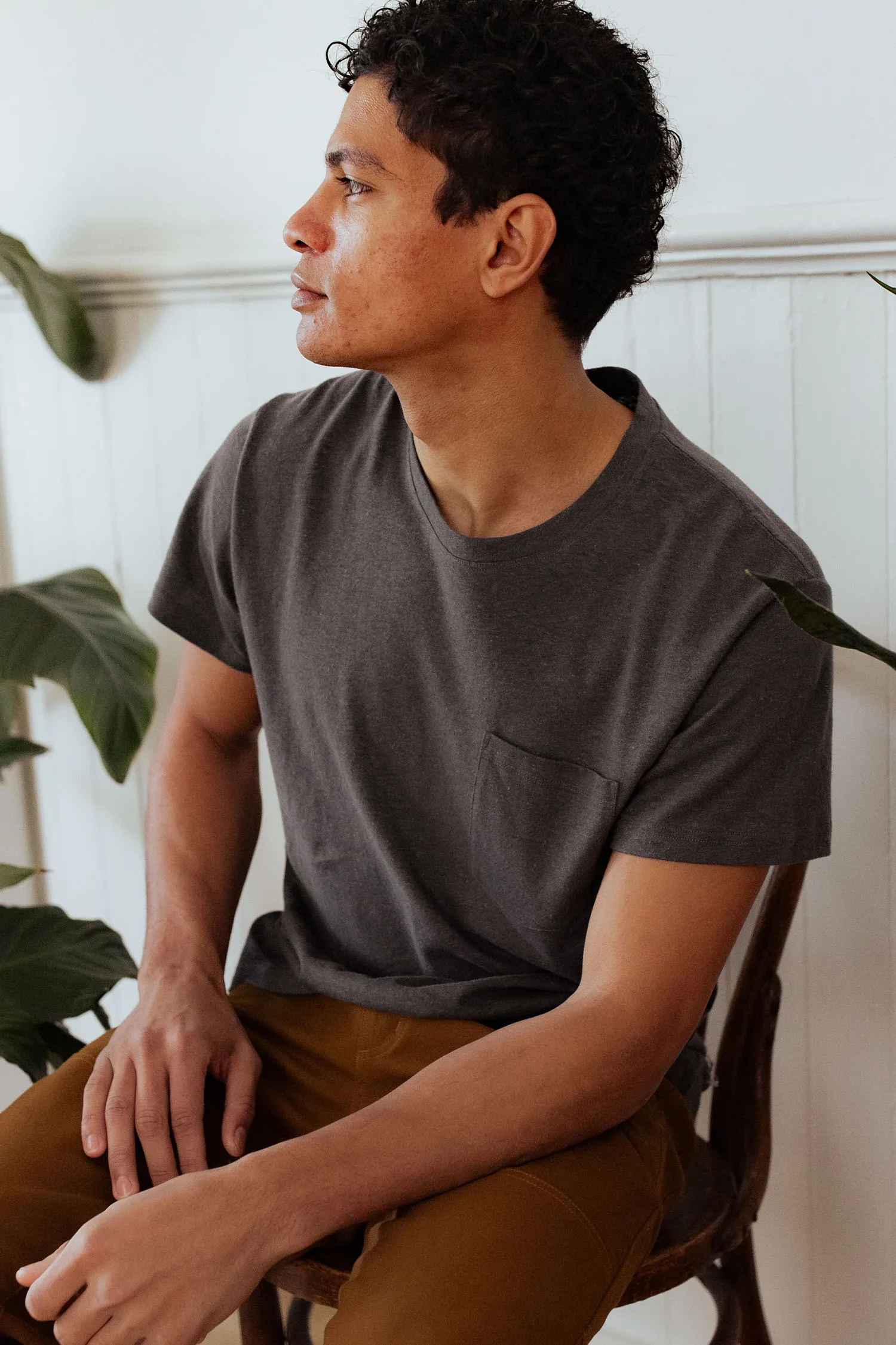 Organic Hemp Pocket Tee / Slate Grey sold by Bridge & Burn product image thumbnail 2