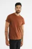 Organic Hemp Pocket Tee / Burnt Umber sold by Bridge & Burn
