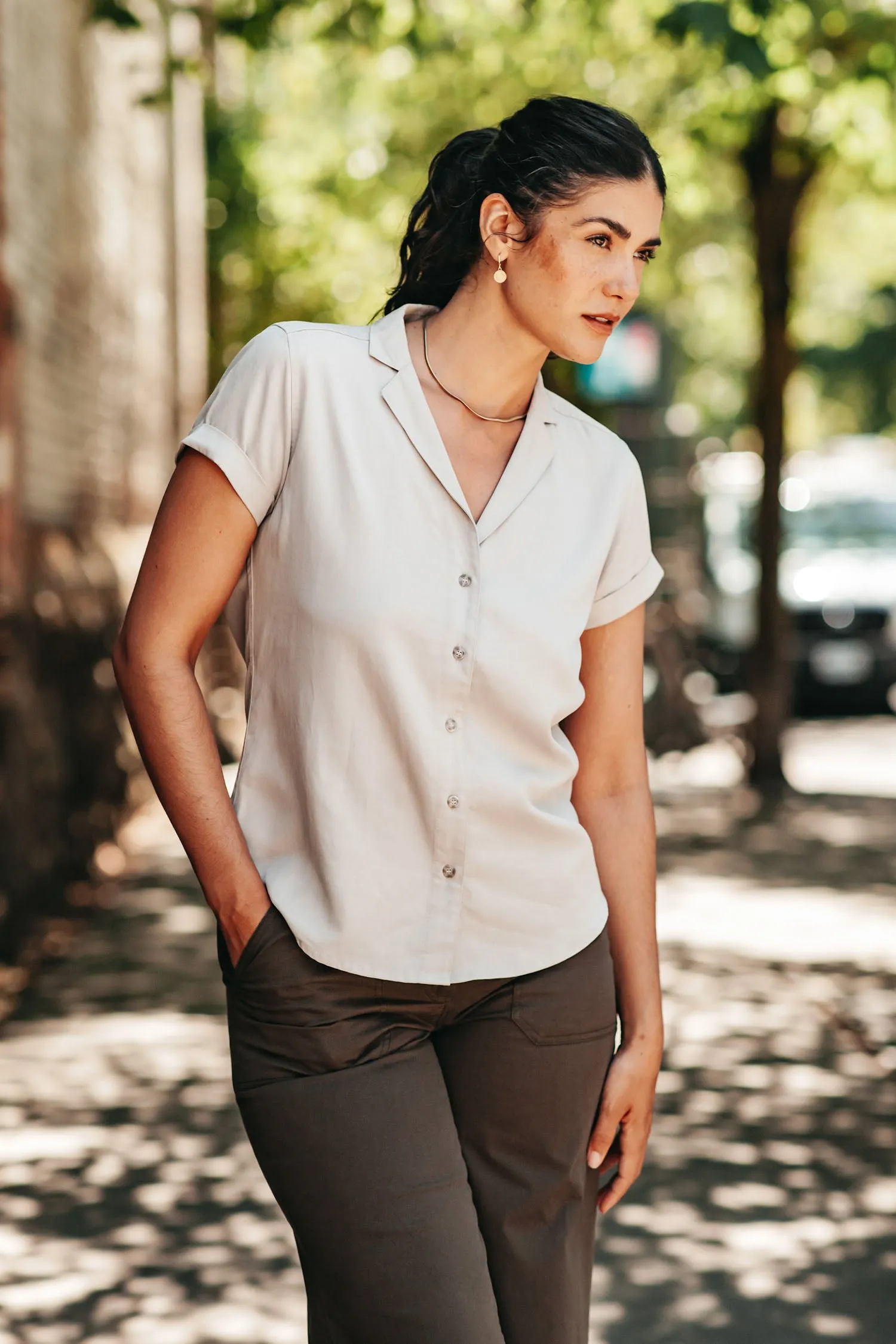 Innes Shirt / Dove Grey sold by Bridge & Burn product image thumbnail 2