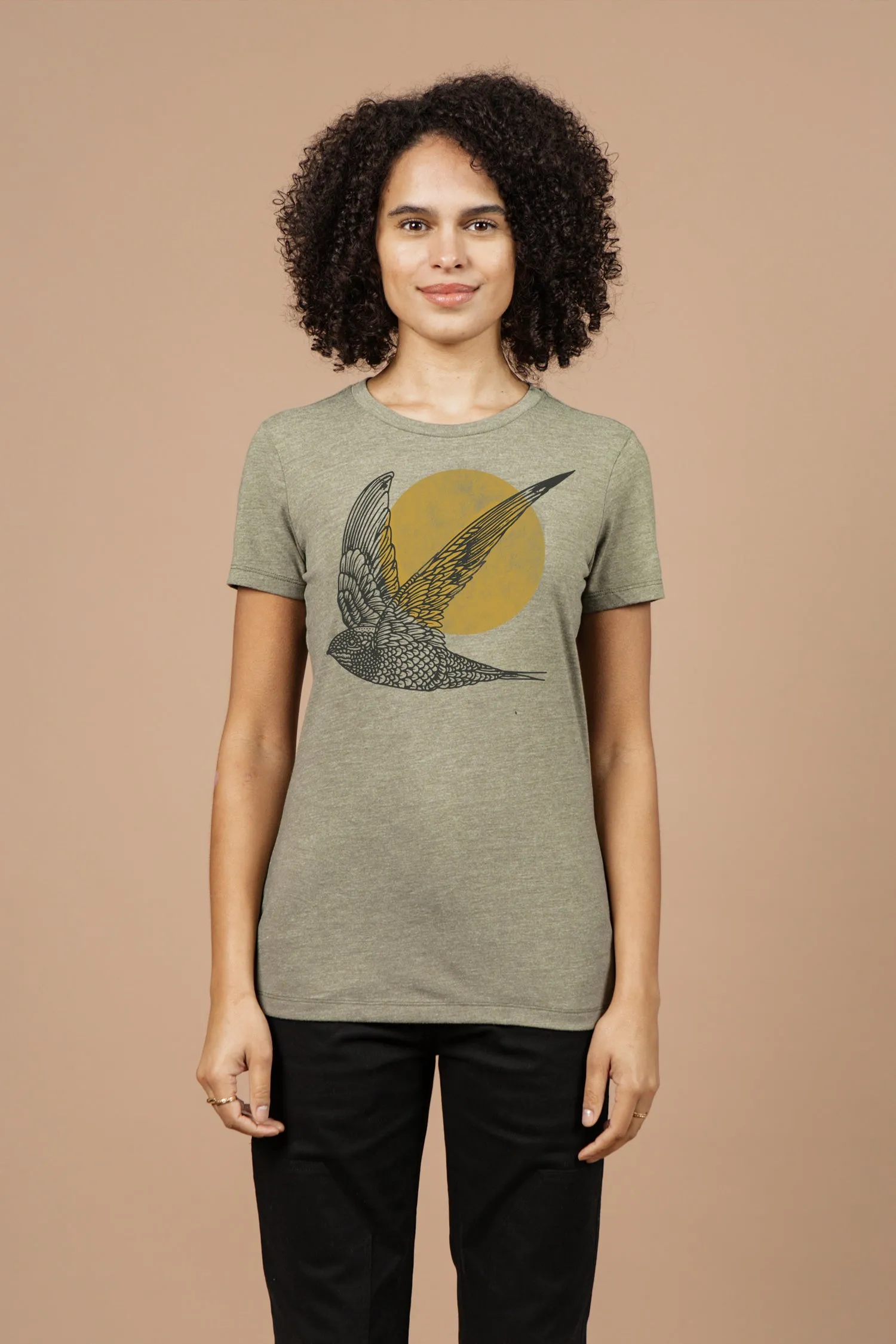 Women's Flown Tee / Olive sold by Bridge & Burn product image thumbnail 2