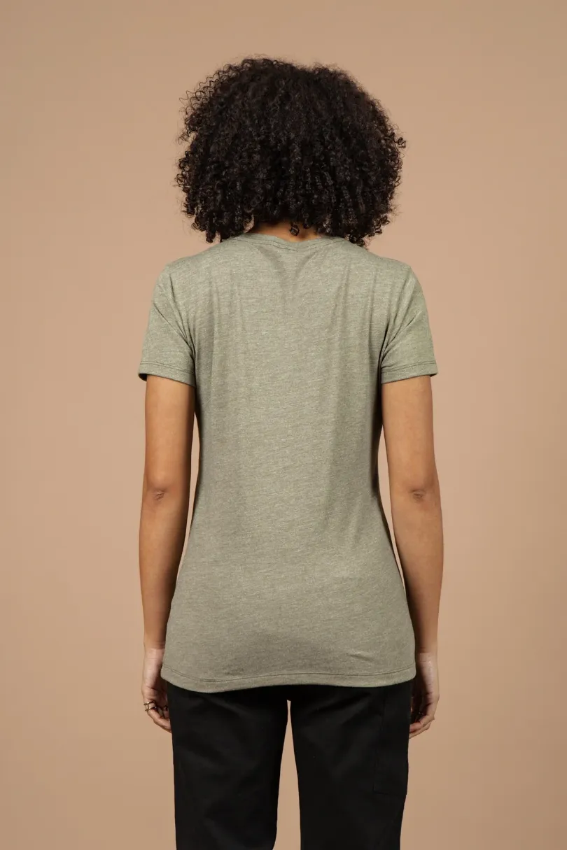 Women's Flown Tee / Olive sold by Bridge & Burn product image thumbnail 3