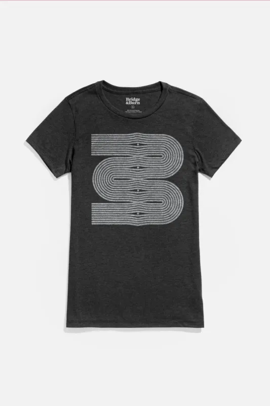 Women's Side Winder Tee / Black sold by Bridge & Burn