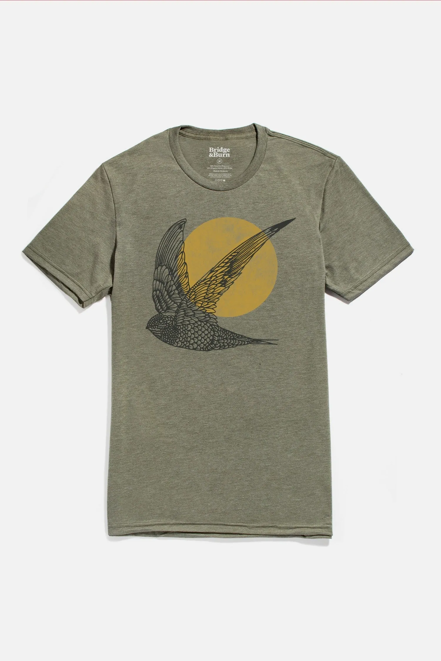 Men's Flown Tee / Olive sold by Bridge & Burn