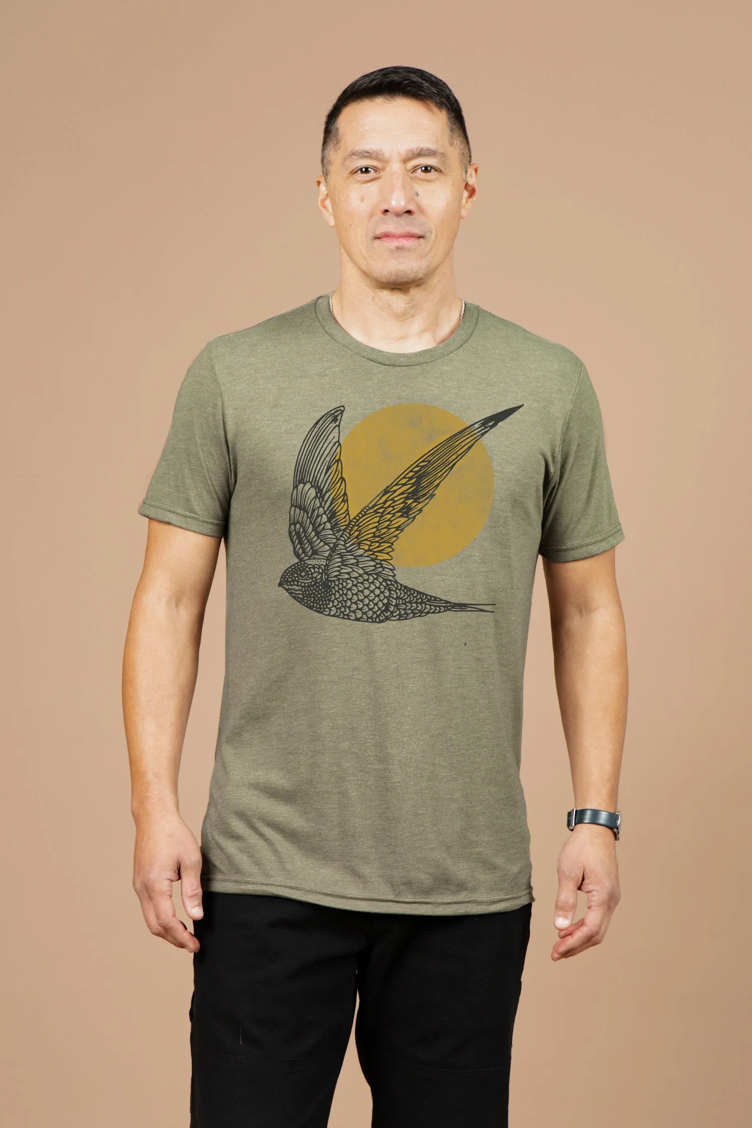 Men's Flown Tee / Olive sold by Bridge & Burn product image thumbnail 2