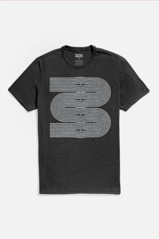 Men's Side Winder Tee / Black sold by Bridge & Burn