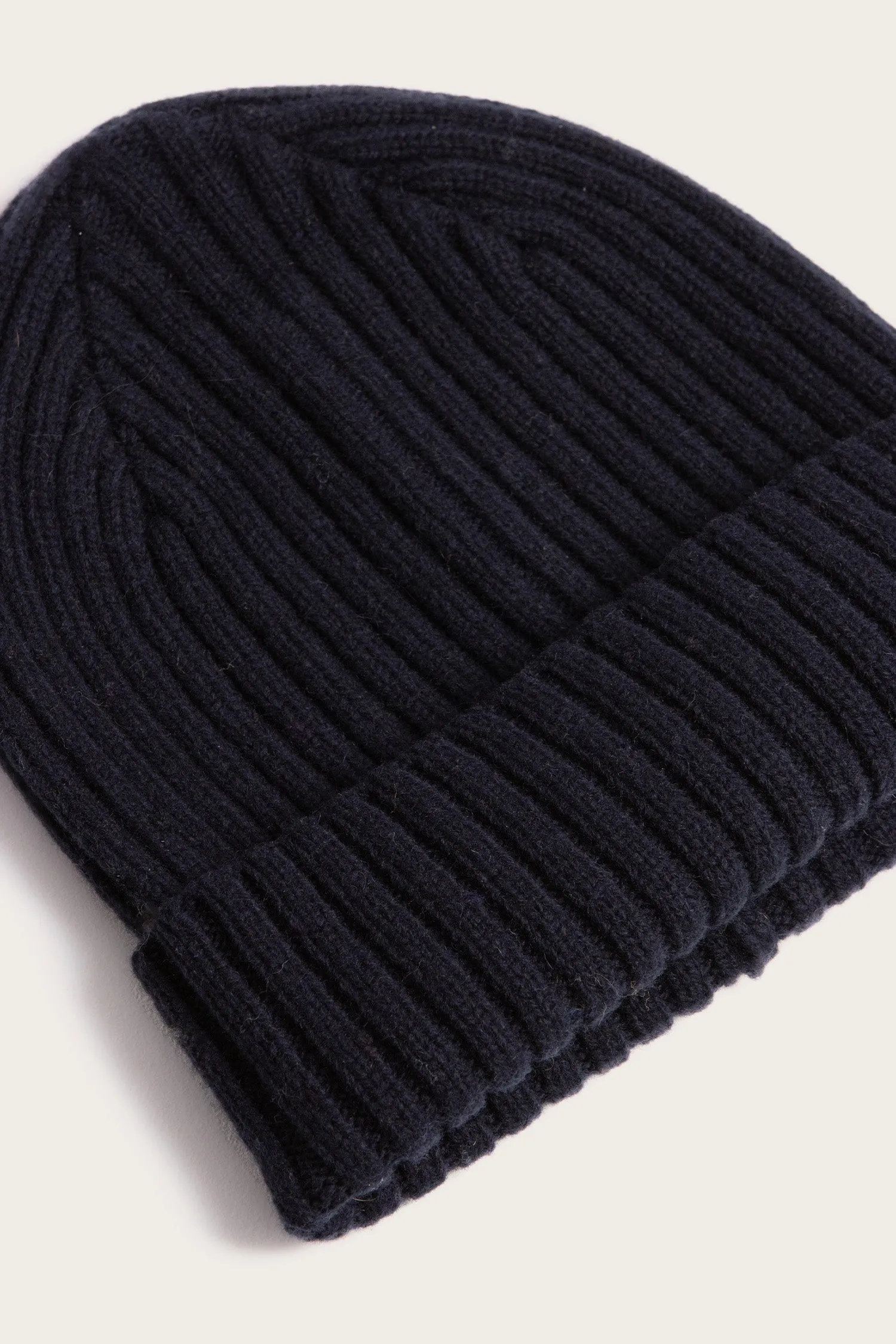Chunky Ribbed Beanie / Dark Navy sold by Bridge & Burn product image thumbnail 2
