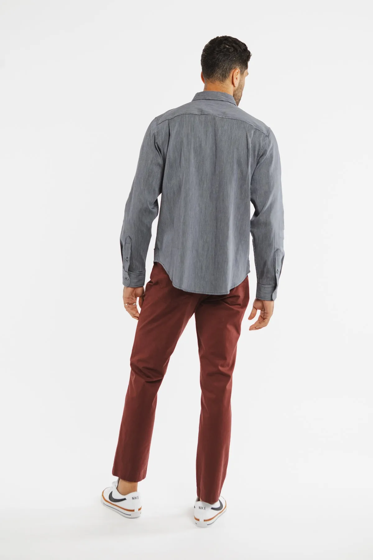 Jude Shirt / Navy Pinstripe sold by Bridge & Burn product image thumbnail 5