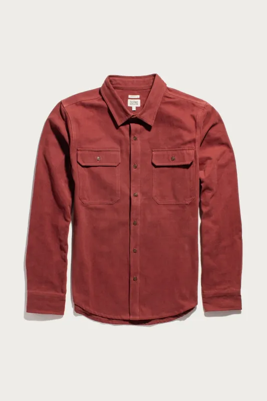 Eugene Utility Shirt / Redwood sold by Bridge & Burn